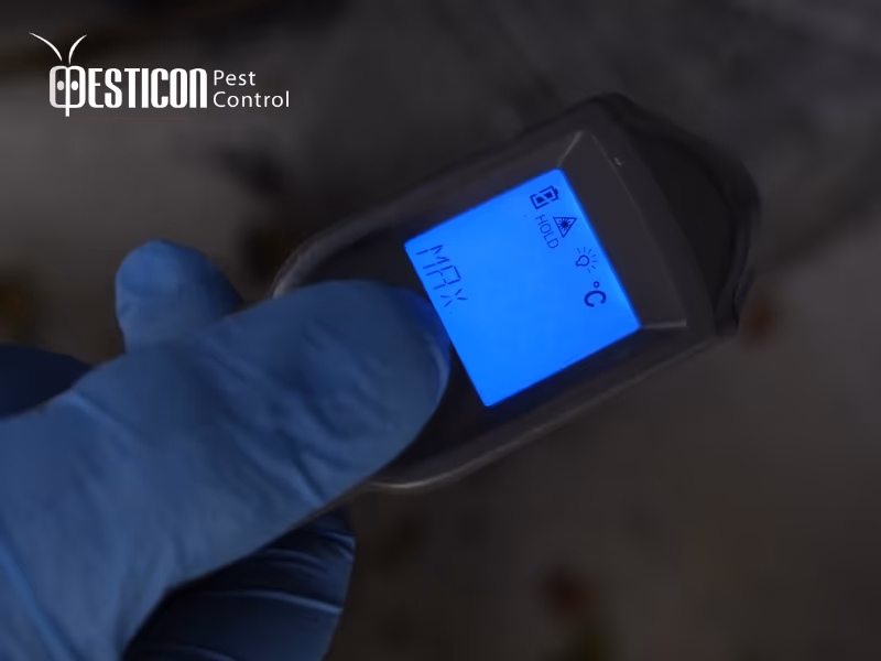 Bed bug heat treatment equipment used by Pesticon in Vancouver