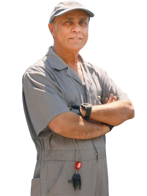 Pesticon pest control technician standing with arms crossed providing pest control services